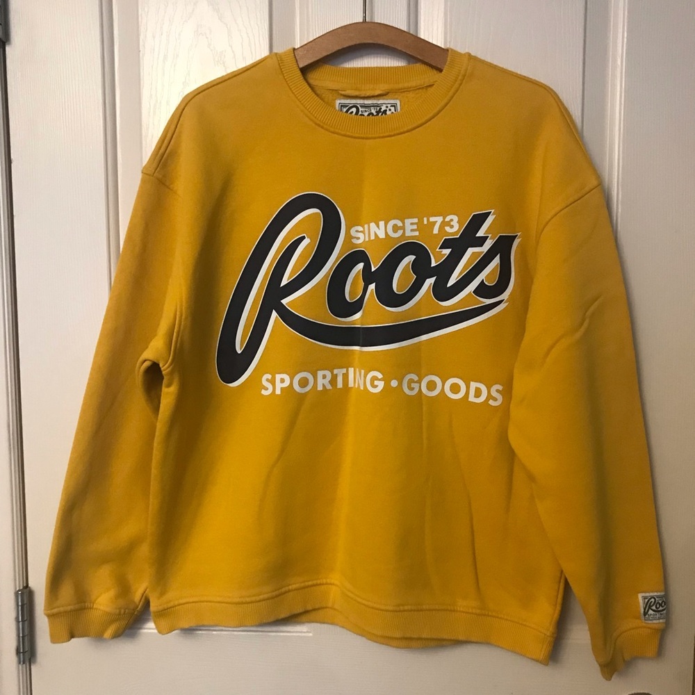 Roots Sporting Goods Yellow Sweatshirt Size 3